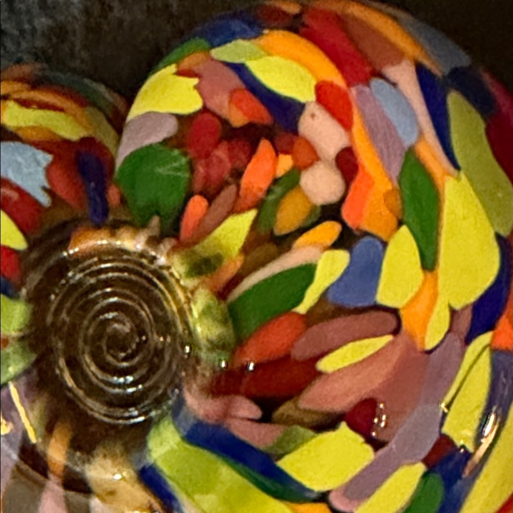 HAND BLOWN GLASS HEART BY:MAD ART - Picture 5 of 5